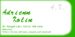 adrienn kolin business card